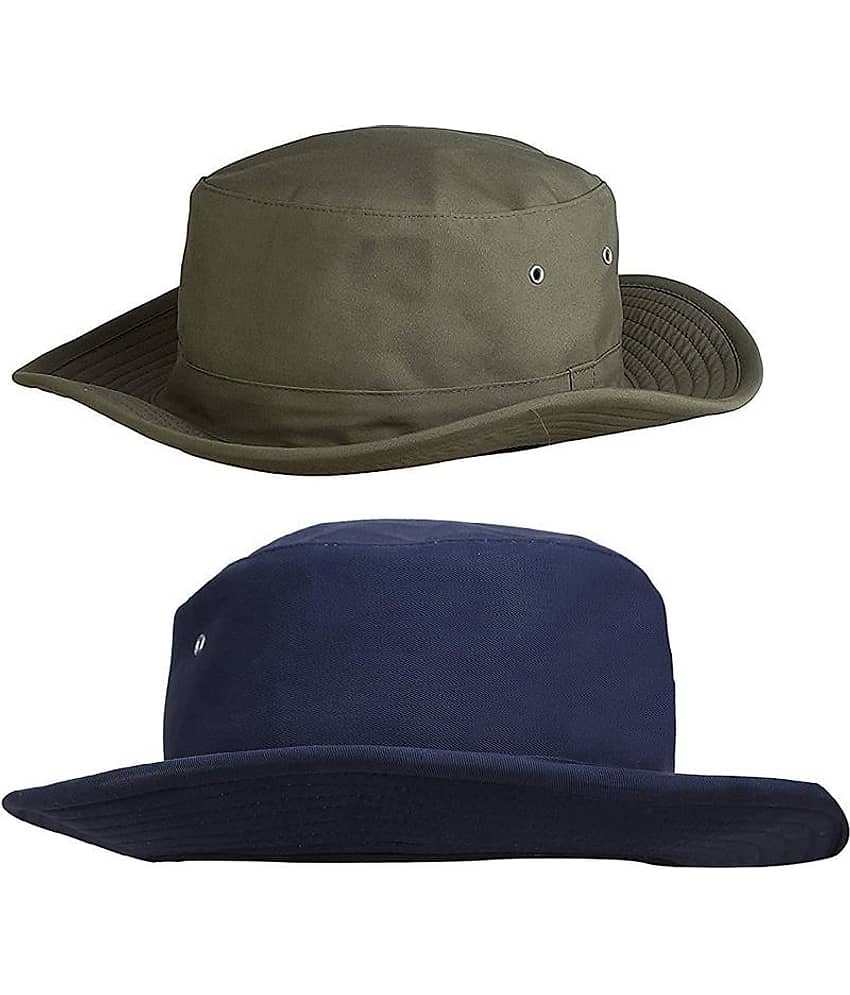Zacharias Green Plain Cotton Hats