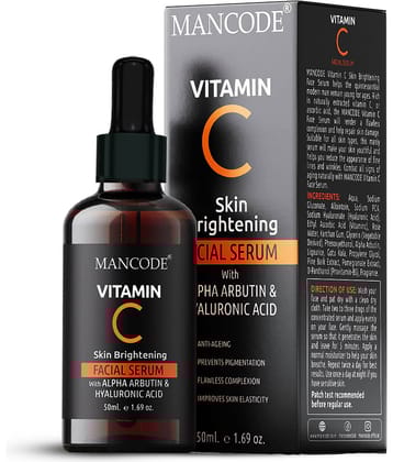 Mancode Face Serum Vitamin C Daily Care For All Skin Type ( Pack of 1 )