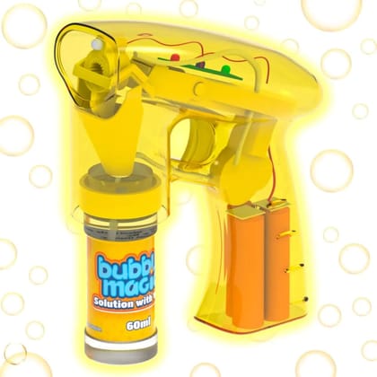 Bubble Magic Light Up Bubble Blaster - Yellow