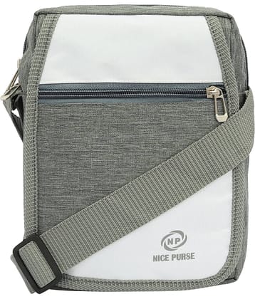 Nice Purse Grey Solid Messenger Bag