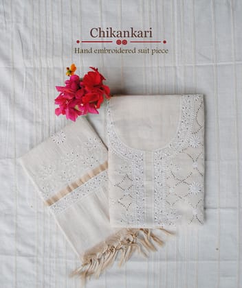 Handloom Chanderi Kurti with Dupatta