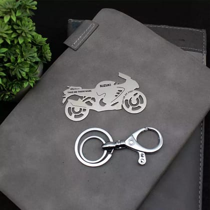 Suzuki Hayabusa (2022) Keychain-Silver