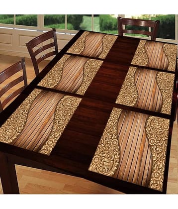 Sanraksshan PVC Solid Rectangle Table Mats ( 40 cm x 32 cm ) Pack of 1 - Multi
