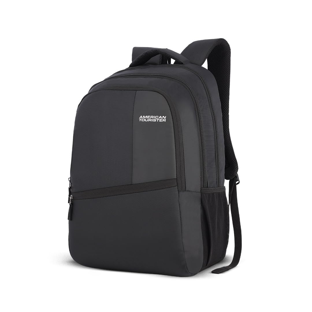 Valex | 28L Backpack | 17" Laptop Bag | 2 Compartments | College & Office Backpack for Men and Women | Black | 1 Year Global Warranty