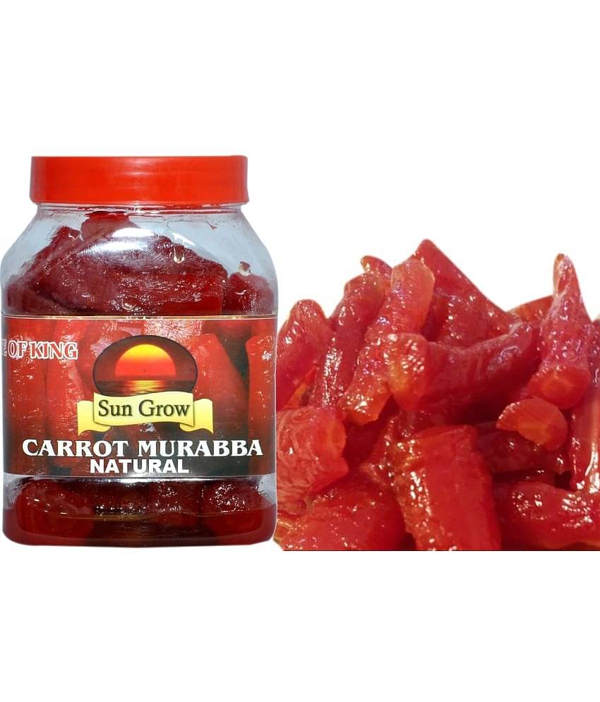 Sun Grow NATURAL Home Made, Hand Made Organic Carrot Murabba, Palm Good for Blood Circulation Pickle 1 kg