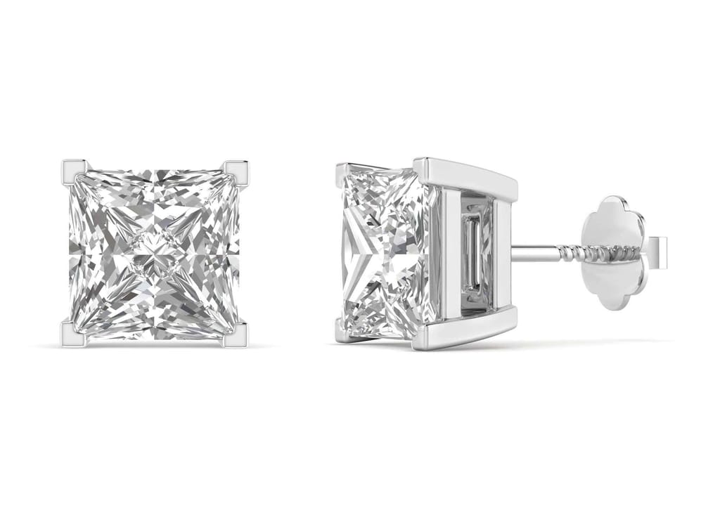 Princess Solitaire Studs
