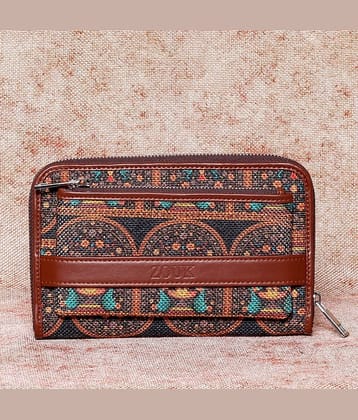 Zouk - Jute Multi Women's Zip Around Wallet ( Pack of 1 )