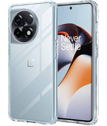 Case Vault Covers - Plain Cases Compatible For Silicon OnePlus 11R ( Pack of 1 )