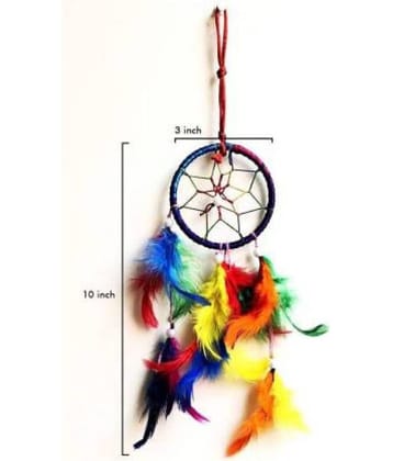 new lucky Feather Multicolour Dream Catcher - Pack of 1 ( X cms )