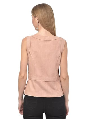 Latin Quarters Pink Sleeveless Solid Knit Top