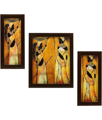Indianara Synthetic Painting With Frame
