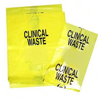Enviclean Yellow Dustbin Liner (100kg) | High-Visibility Waste Management | Industrial & Clinical Use