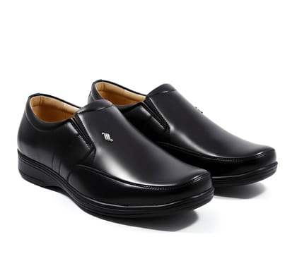 WUGO::Latest Trendy Black Moccasin Formal Shoes for Men & Boys | Premium Office Wear Slip-On Shoes | Comfortable, Durable & Stylish Design for Daily Business Use