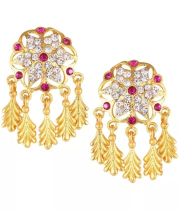 VIVASTRI Golden Chandbalis Earrings ( Pack of 1 ) - Golden