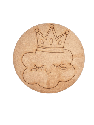 Dbeautify's DIY Princess Cloud Pre-Marked MDF Base