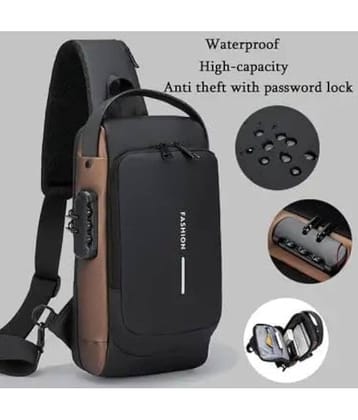 GMPex Waterproof Anti-Theft Cross Bag (Mix Color) Assorted Fabric Shopping Bag Pack of 1