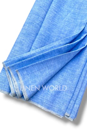 Denim Blue Linen Fabric (60 Lea)-2.5 meters
