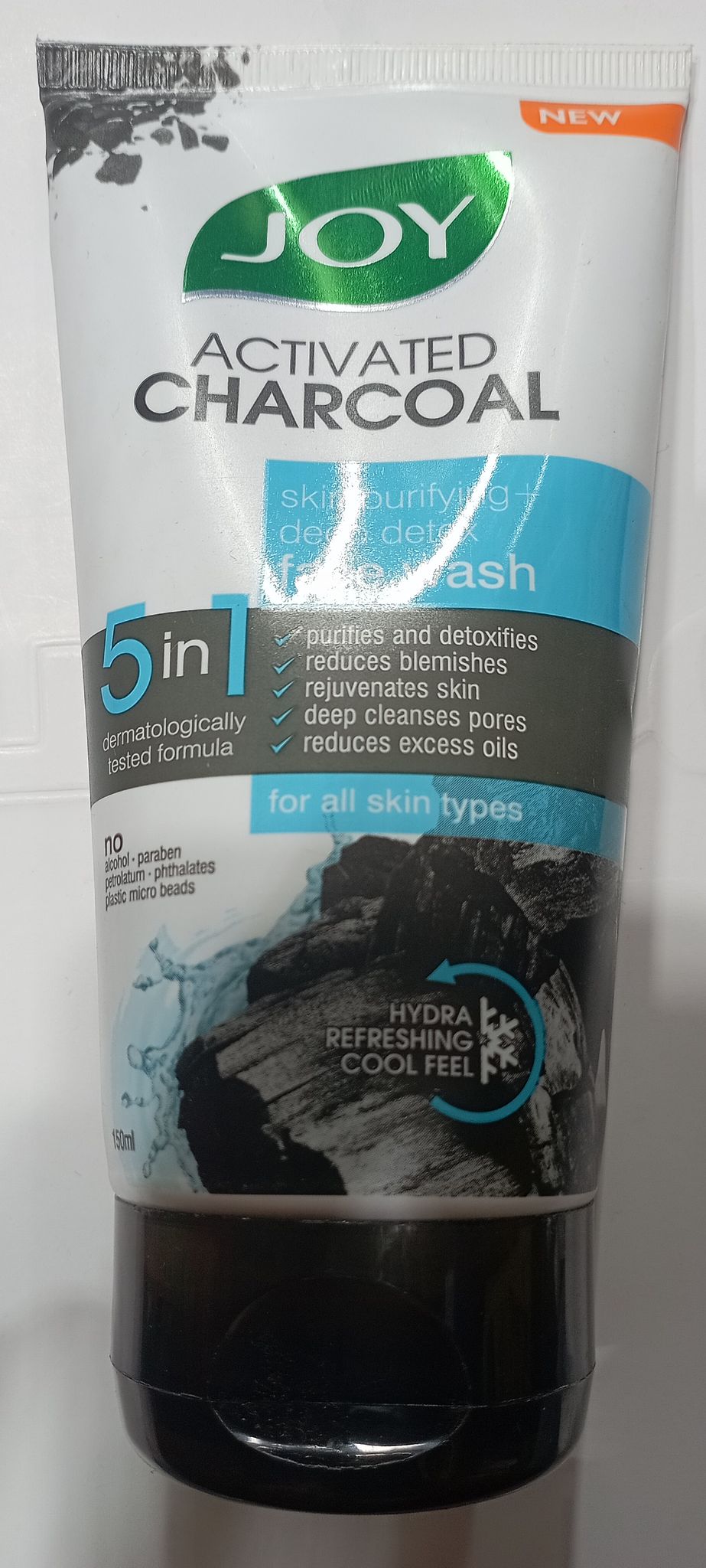 Joy activated charcoal face wash 150 ml