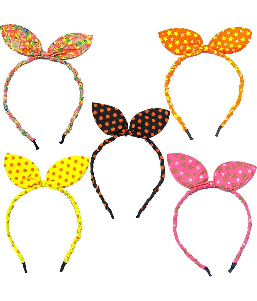BELLO TOKO - Multi Girls Hair Band ( Pack of 5 )