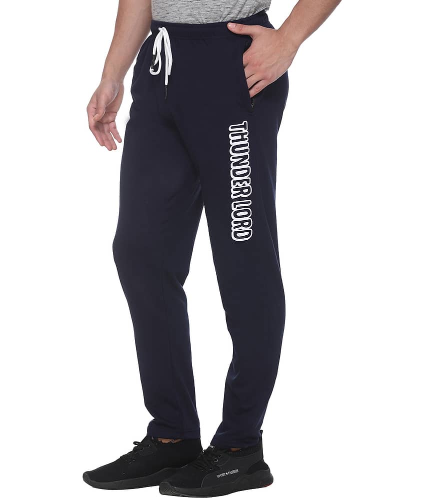 HVBK Blue Cotton Blend Trackpants Pack of 1