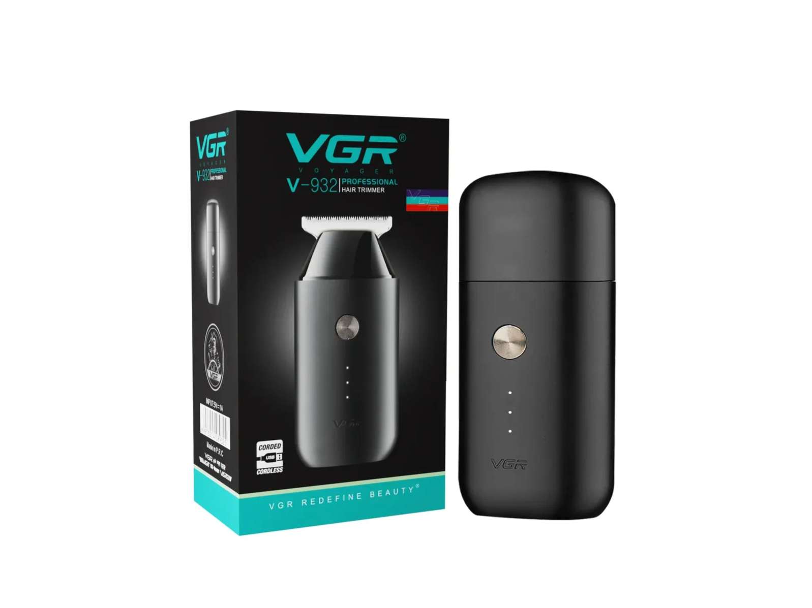 VGR V-932 Pocket Hair Trimmer For Men (Black)