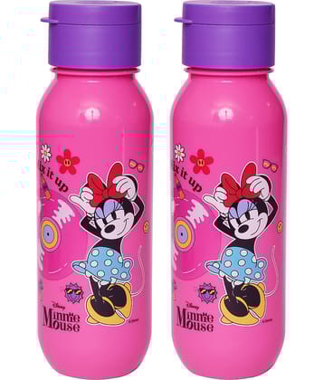 Gluman - Disney Minnie Claro Mini Spout Pink School Water Bottle 500 mL ( Set of 2 )
