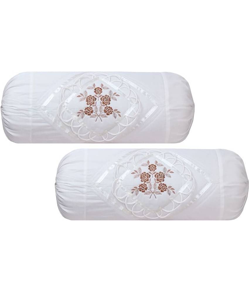 MAHALUXMI COLLECTION Set of 2 Cotton Bolster Covers