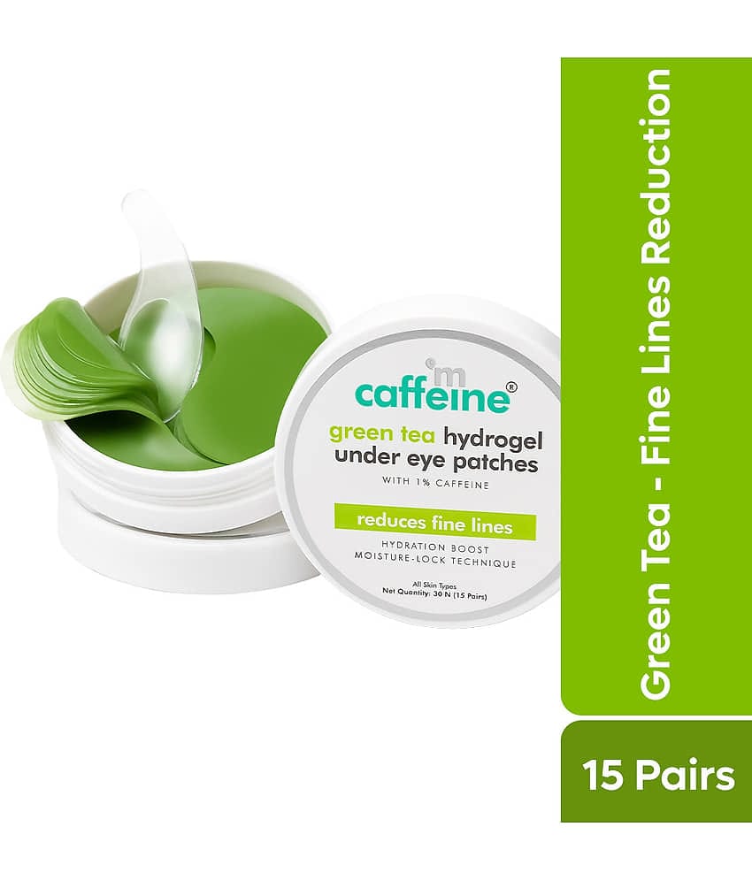 mCaffeine Green Tea Eye Patches 15 Pairs 30 Pieces (Pack of 1)