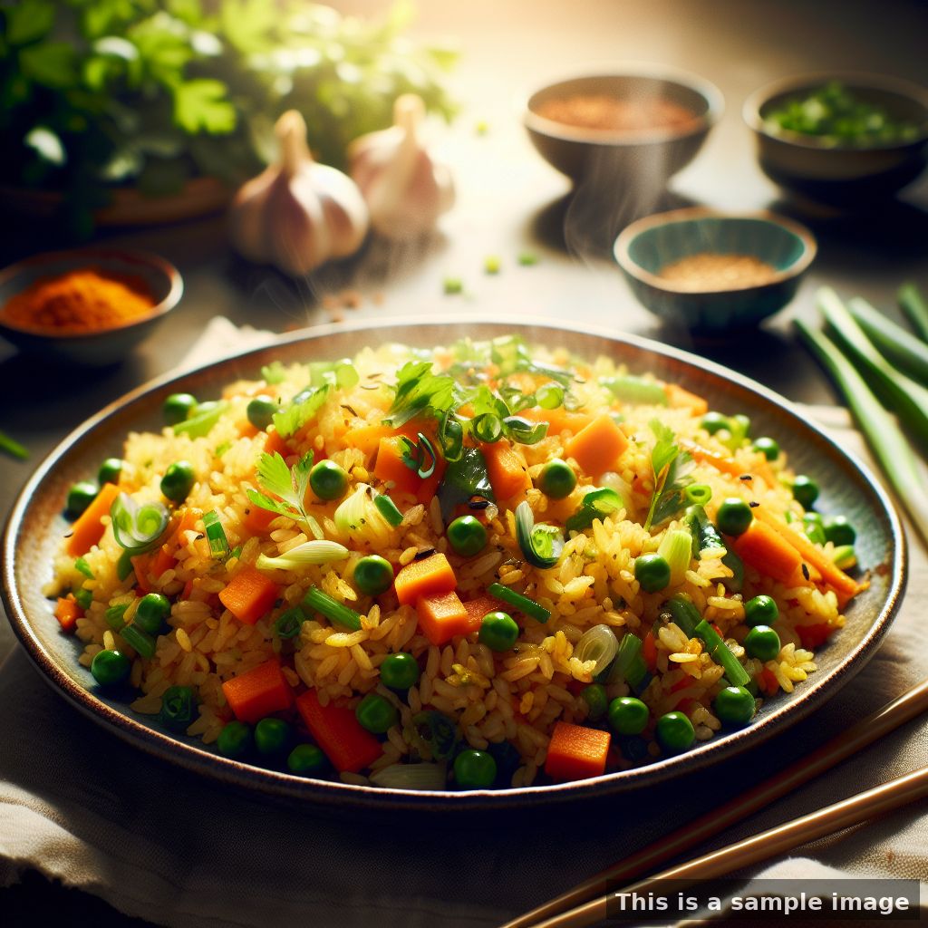 Veg Ginger Garlic Fried Rice
