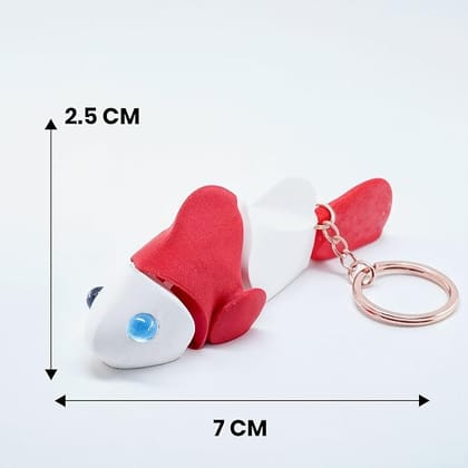 Vinglits Aqua Squad 3D Printed Keychains – Articulated Animal Toys, Pocket-Friendly Keyrings, Stress Relief Desk Toys for Kids & Adults, Collectible Accessories (Clownfish - Gulabo)