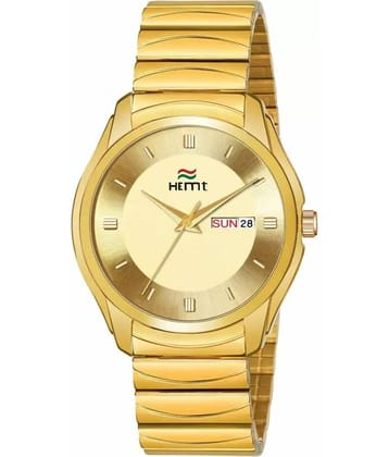 Hemt Gold Metal Analog Men's Watch