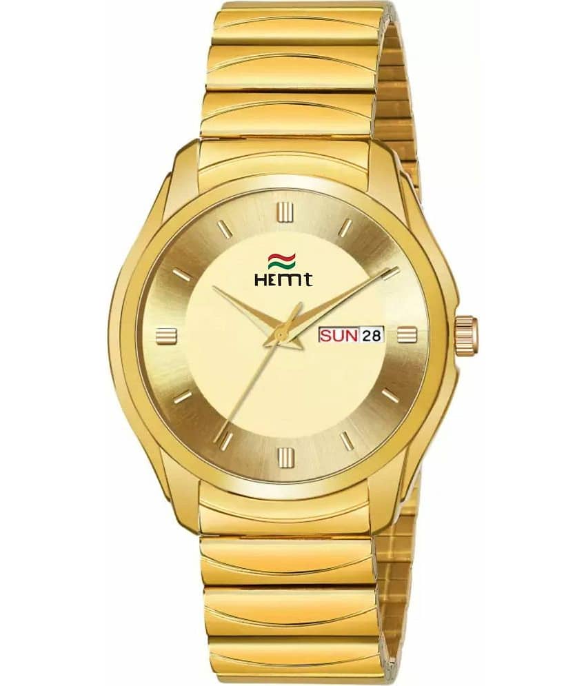 Hemt Gold Metal Analog Men's Watch