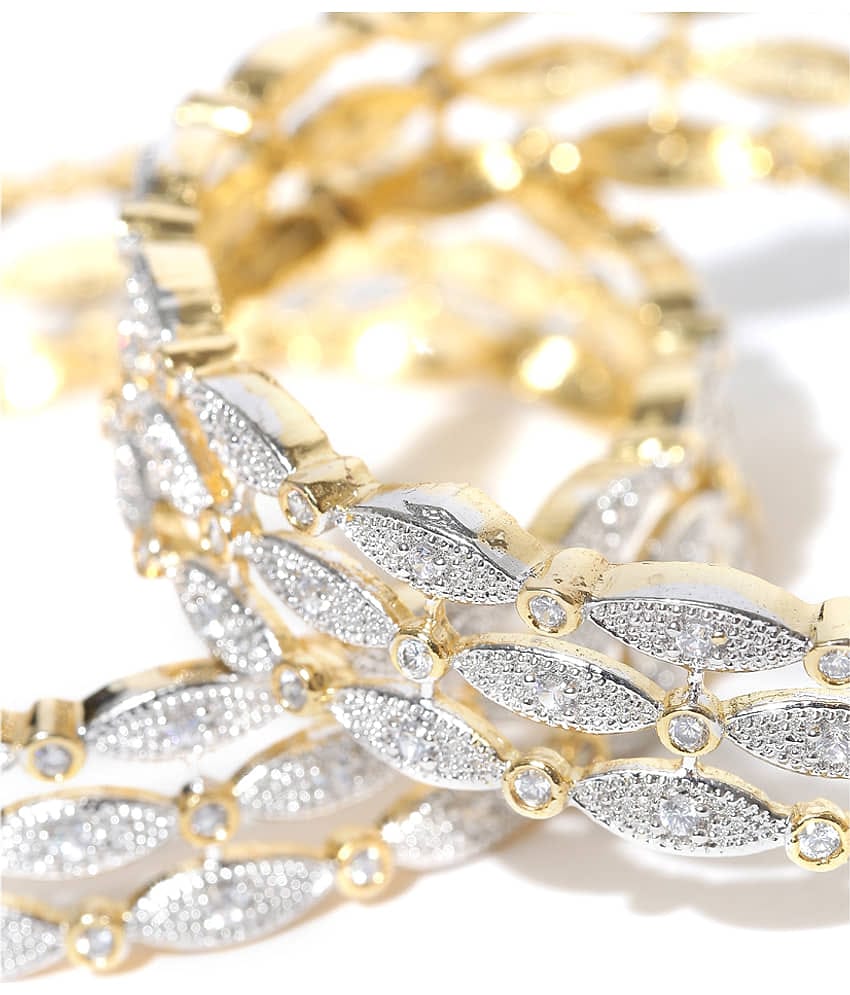 YouBella Bangles for Women Stylish Traditional Casual Party American Diamond Bangles for Women and Girls (2.8)