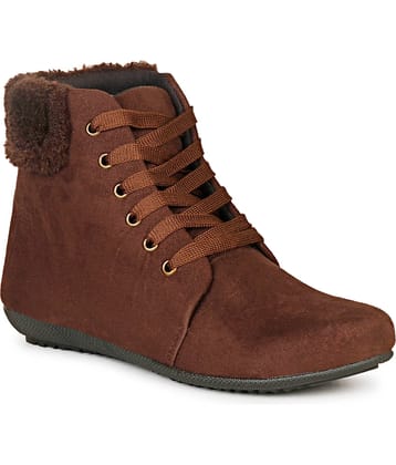 Ishransh - Brown Women's Ankle Length Boots