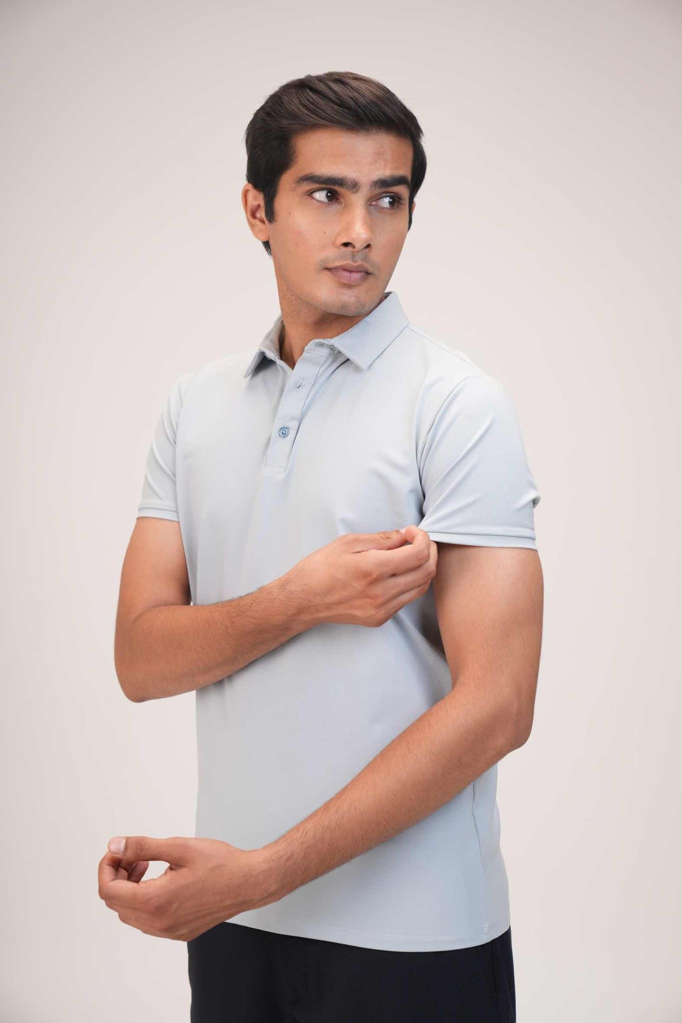 Elite Polos - Softened Stretch Cotton Polos-Sky Blue / S