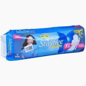 Stayfree Secure Sanitary Pads with Wings | Size XL
