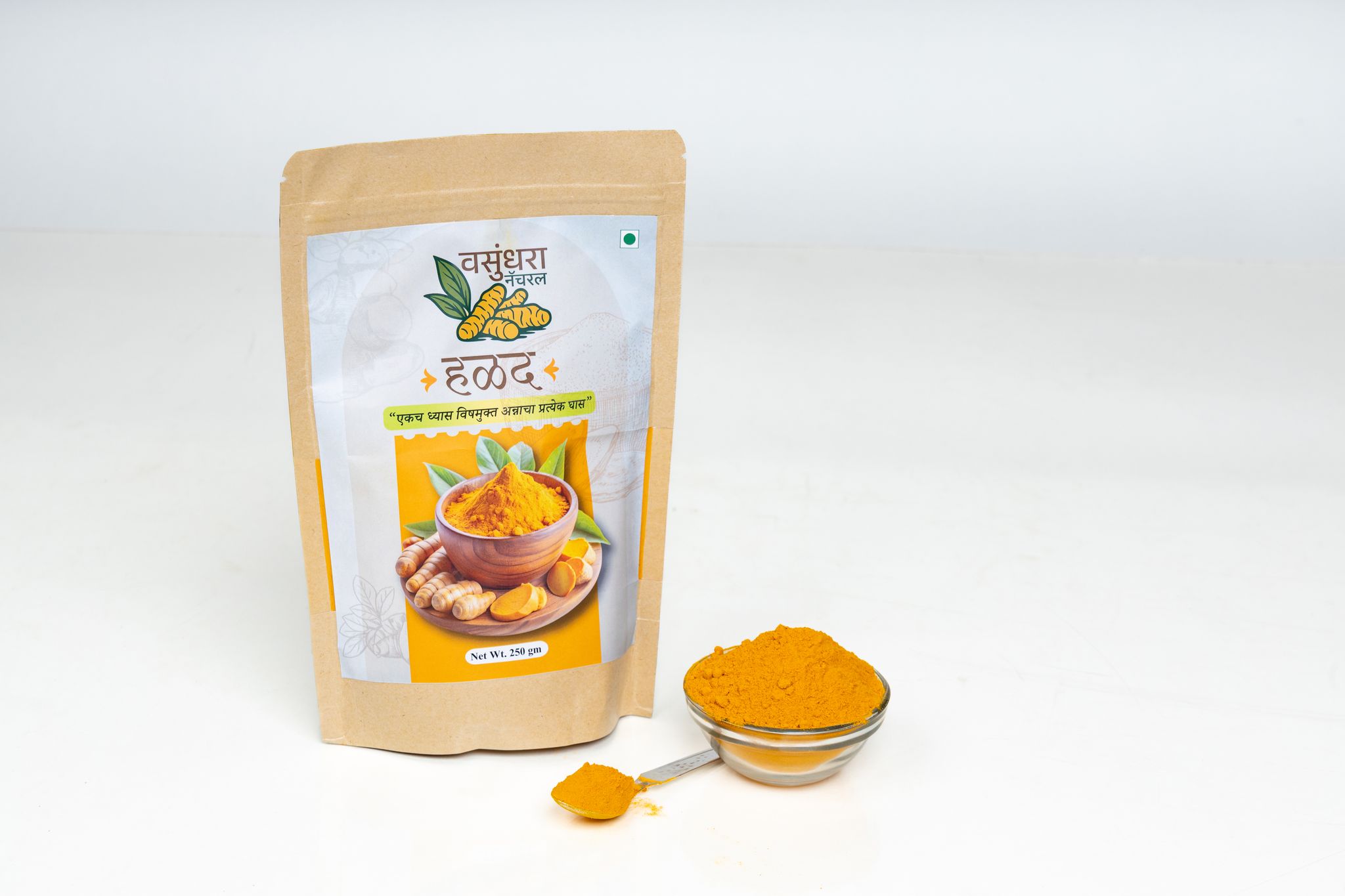 Pure Turmeric Powder (Haldi) | Natural Ground Turmeric | Traditional Indian Spice.