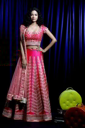 Indian Designer Wedding Wear Bridal Lehenga Choli JN-32
