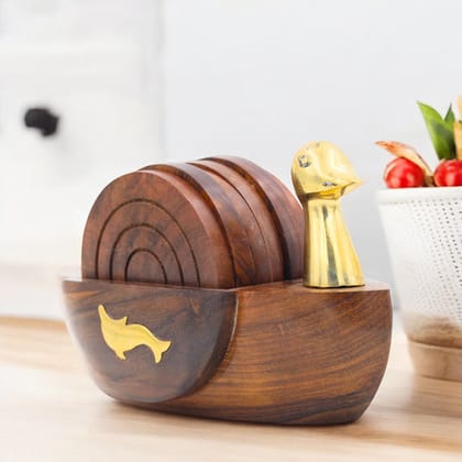 Wooden Coasters Set