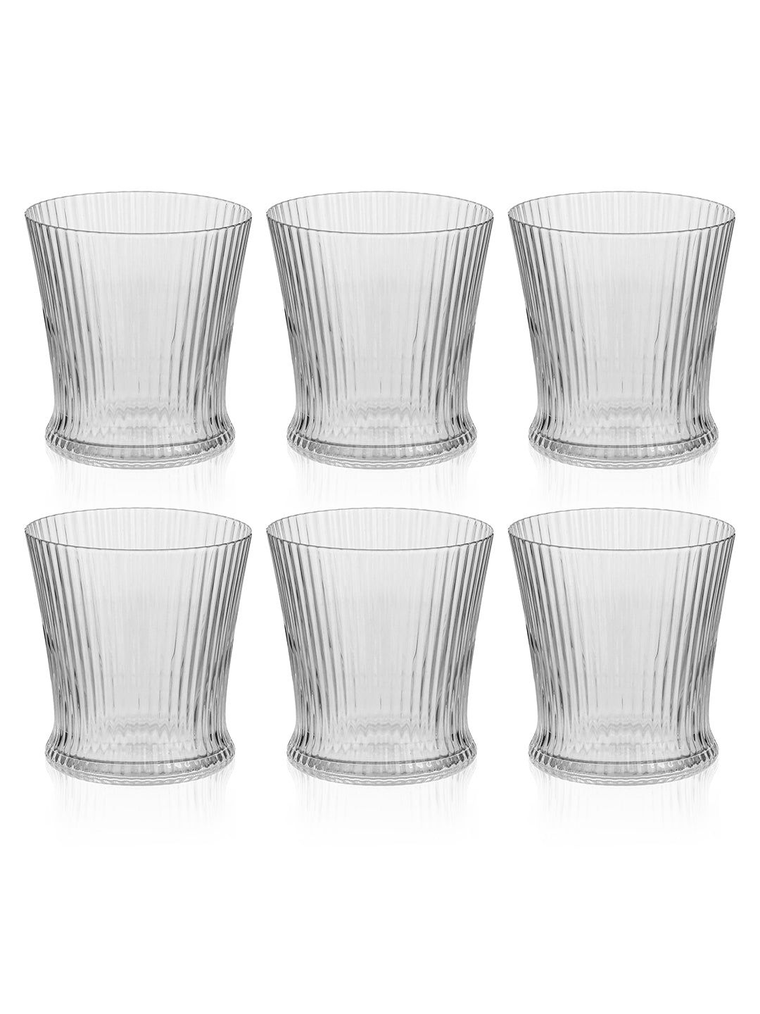 Wine Wave Stemless Wine Glass-Set Of 6