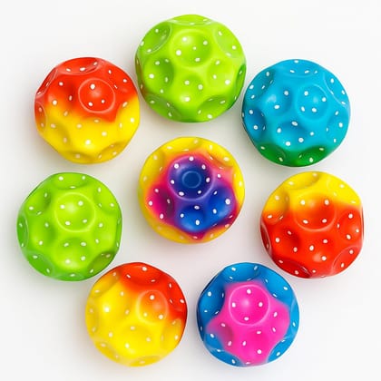 Astro Jump Rubber Moon Balls (Pack of 2) - 7 cm Diameter - High Elasticity Bouncing Ball - Active Play and Stress Relief - Easy Grip Space Balls for Pets - High Bounce Ball - Outdoor/Indoor Game