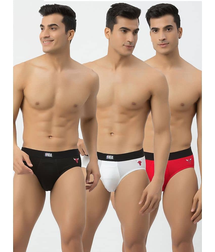 John Players Multicolor Cotton Men's Briefs ( Pack of 3 )