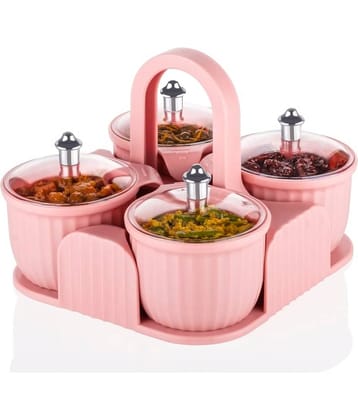 iview kitchenware Plastic Pink Pickle Container ( Set of 1 )