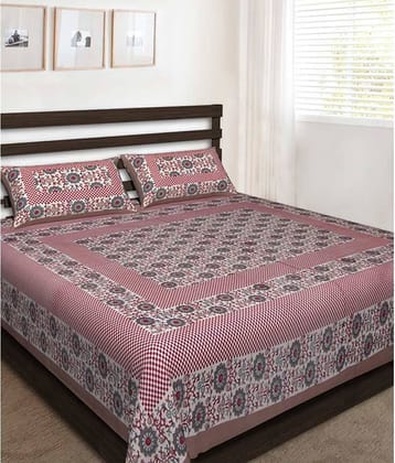 Furry Cotton Queen Bedsheet ( Multi )