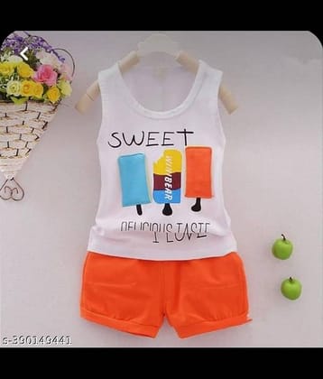 ODIMENT Pack of 1 Girls Cotton Blend T-shirt & Shorts ( Multicolor )