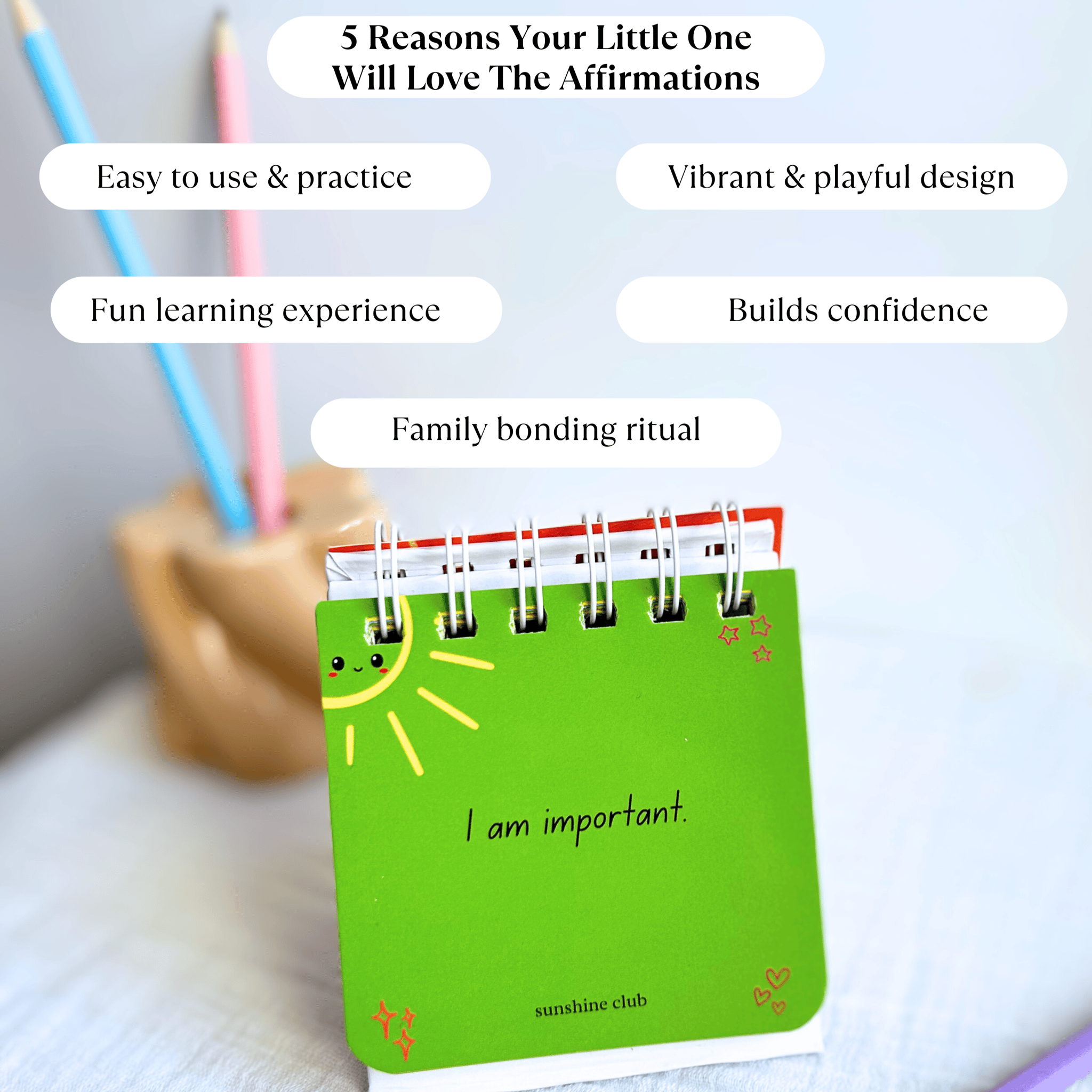 Little Sunshine Reminders | Daily affirmation cards for kids-Kids