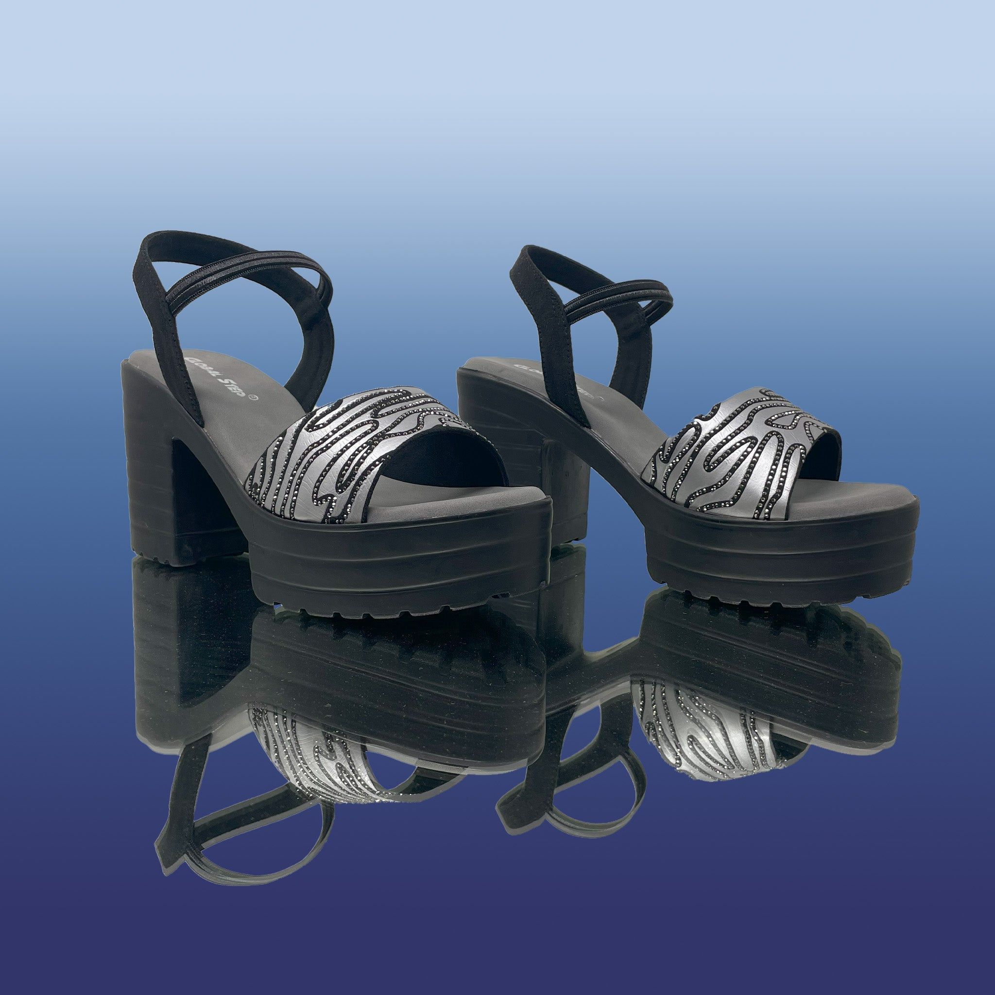 Noir MazeDazzle Slingbacks-Black / 36