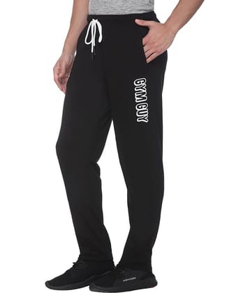 HVBK Black Cotton Blend Trackpants Pack of 1