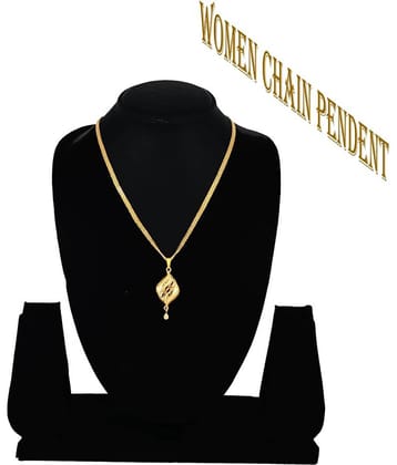 shankhraj mall Golden Pendant set ( Pack of 1 )
