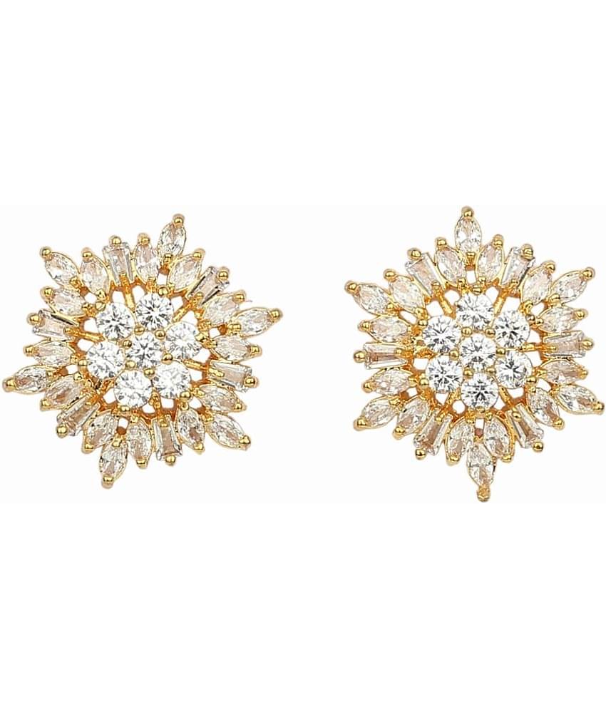 Jewels Corner - White Stud Earrings ( Pack of 1 )